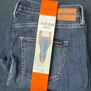 Calvin Klein high rise skinny jeans